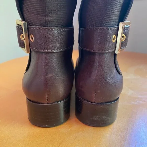 REDUCED Tory Burch Jack Landed Elastic & Leather Over The Knee Riding Boots 7 - Picture 10 of 12